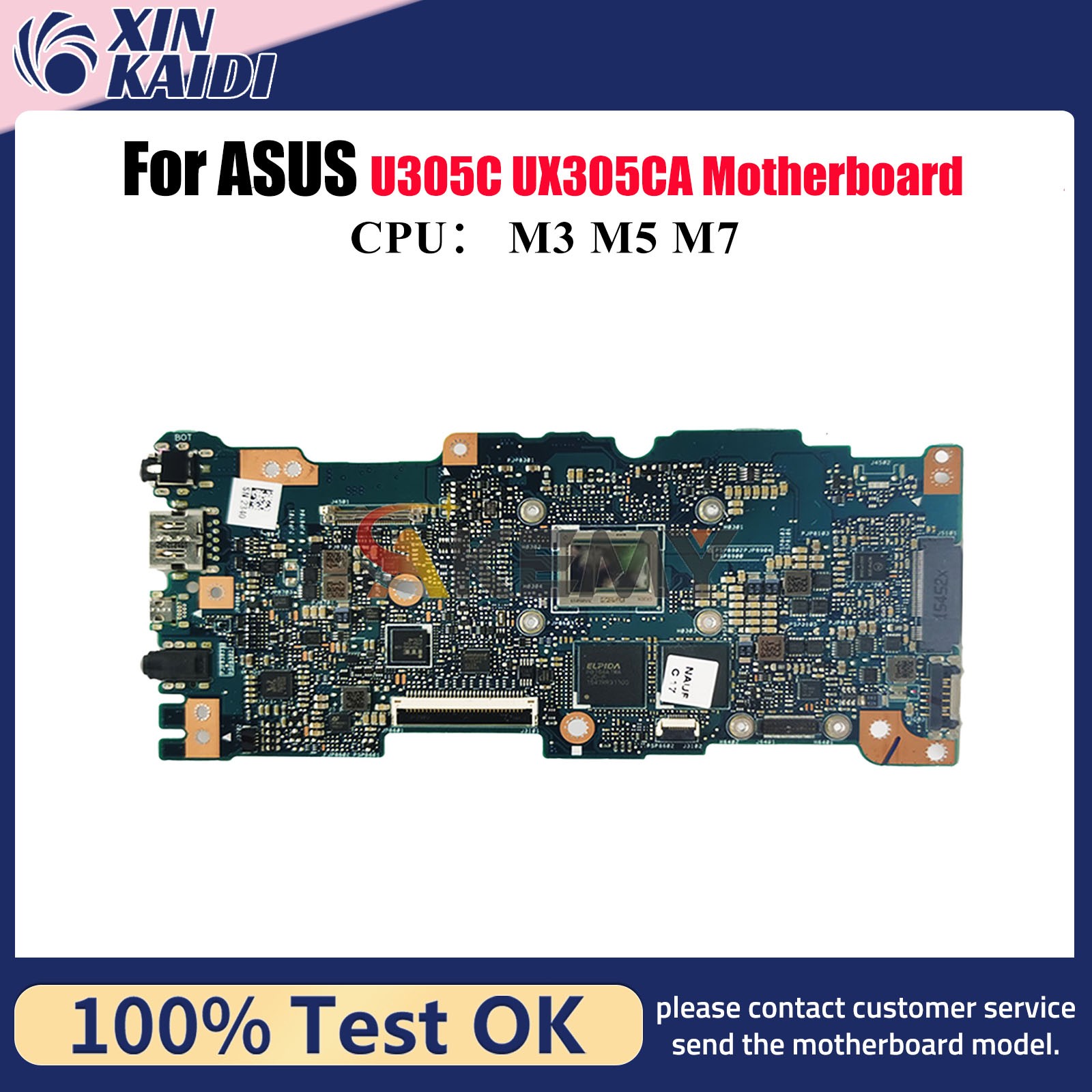 UX305CA Laptop Motherboard For ASUS U305C UX305C Mainboard W/ M3 M5 M7 CPU