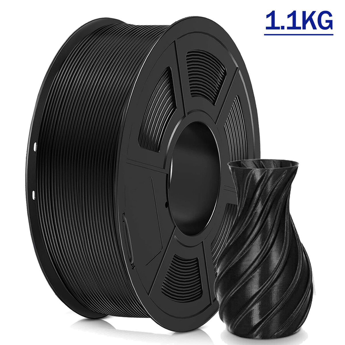 JAYO 1.1KG PETG 3D Printer Filament 1.75mm High Toughness Neatly Wound