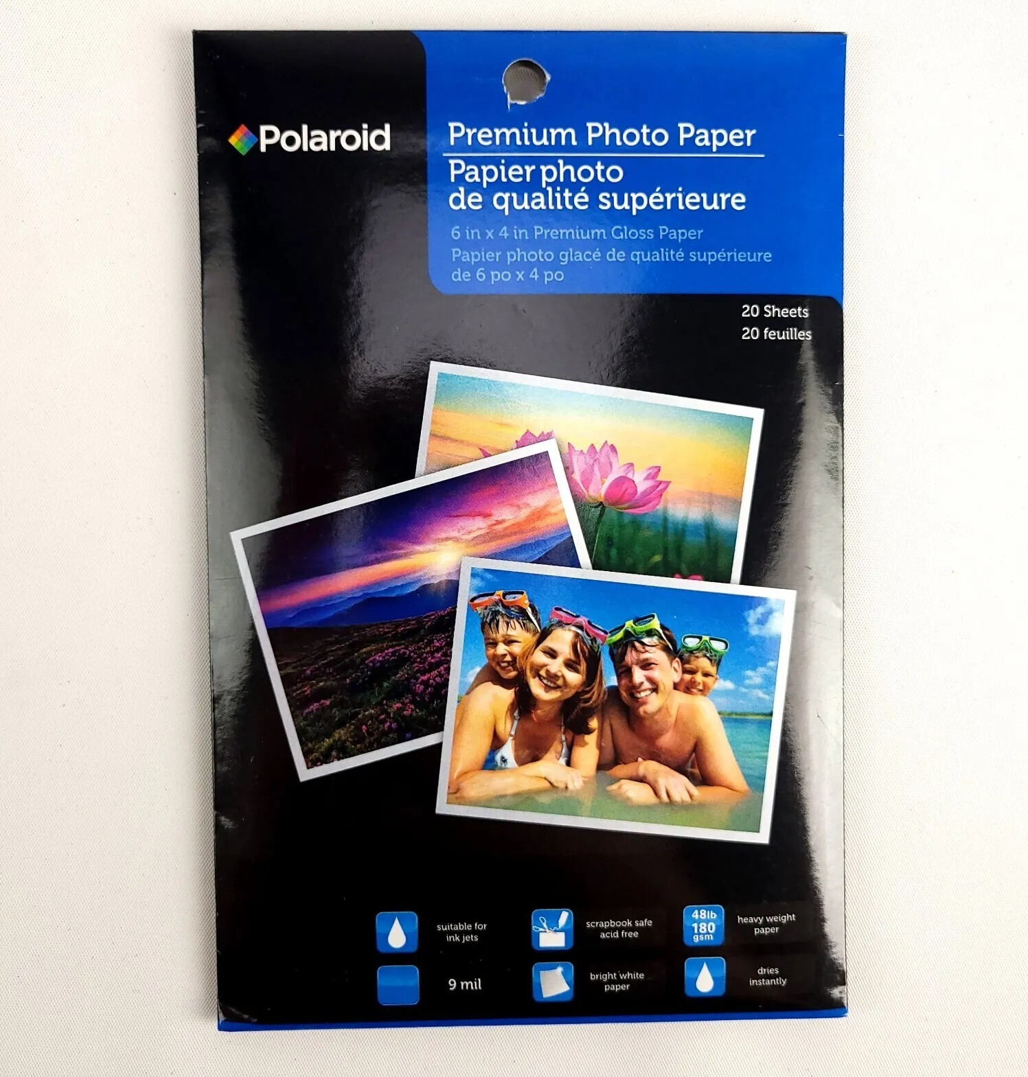 Polaroid Premium Photo Paper 20 Sheets 6" x 4" Premium Gloss Picture Paper