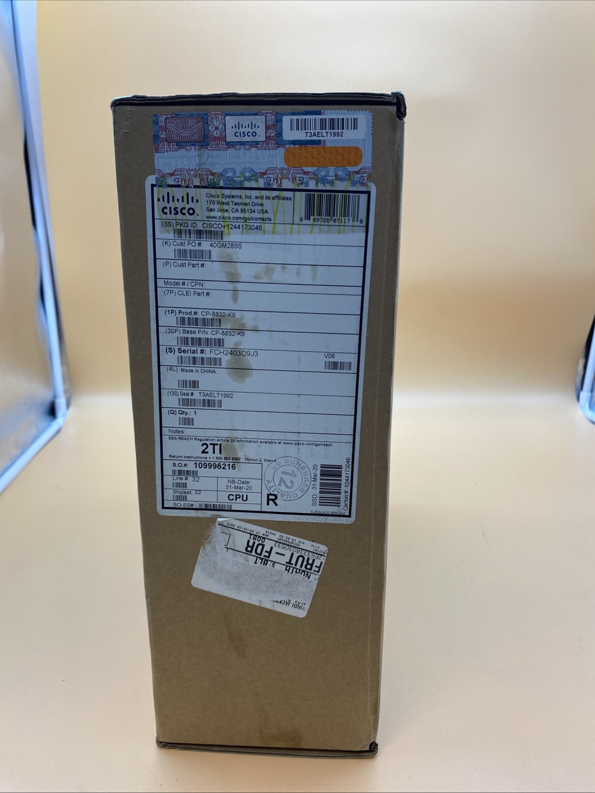 New Cisco 8832 IP Conference Phone CP-8832-K9  with PoE Injector