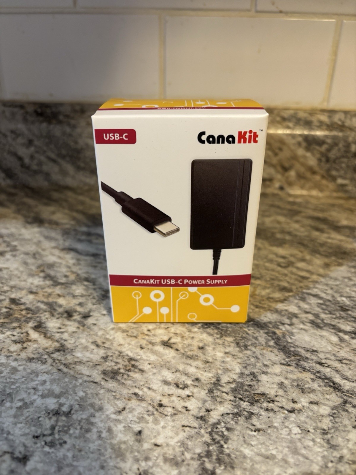 CanaKit DCAR-RSP-3A5C 5.1V 3.5A USB-C Power Supply for Raspberry Pi 4 OEM New