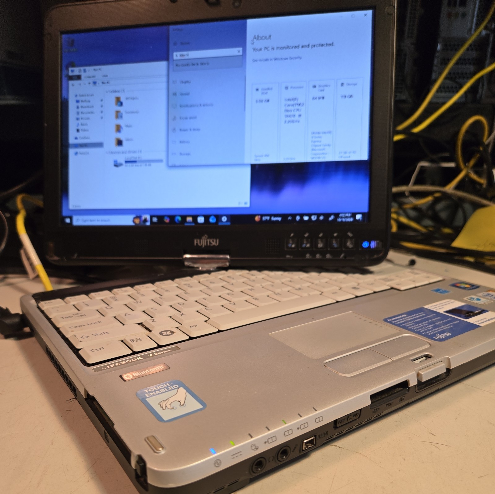 Fujitsu LifeBook T4410 touch screen laptop with active digitizer and stylus. SSD