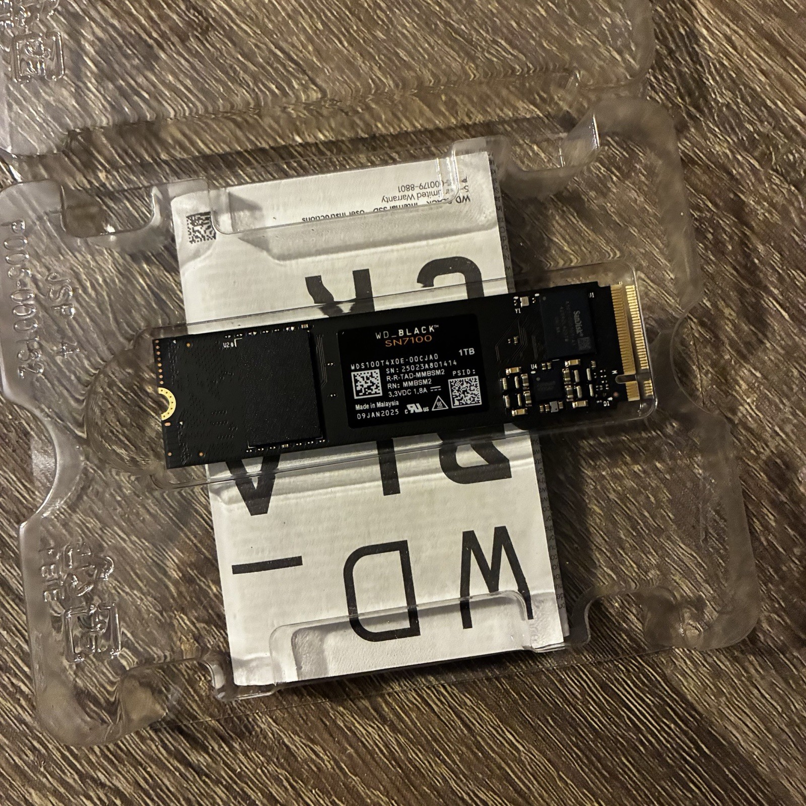 WD_BLACK SN7100 NVMe SSD 1TB PCIe GEN4 M.2 2280 Game Drive 1 TB