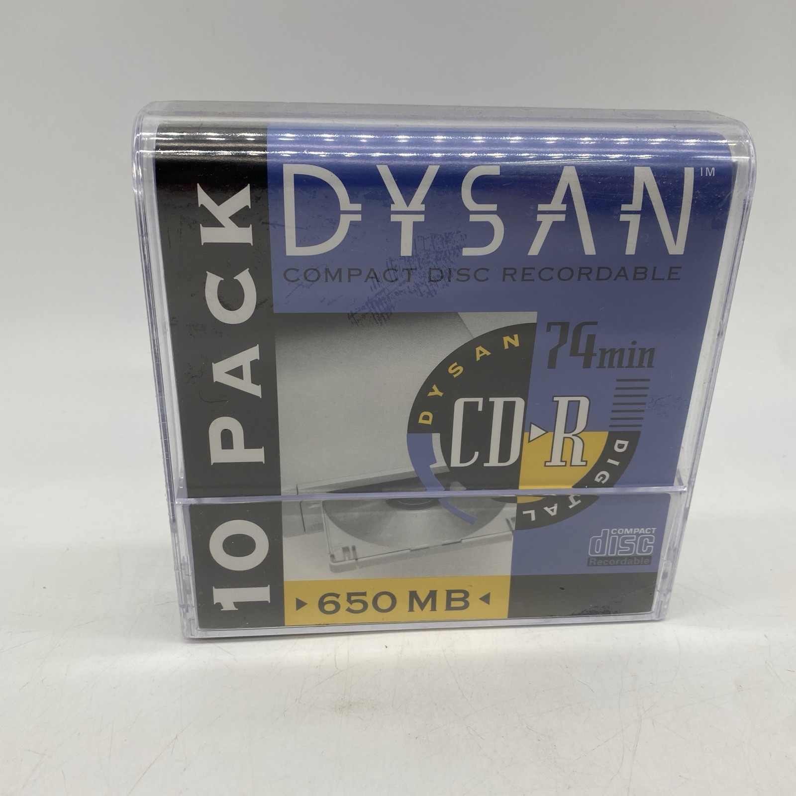 Dysan CD-R Disc, 74 Min, 650MB Digital, Professional Recordable 10 Pack Sealed