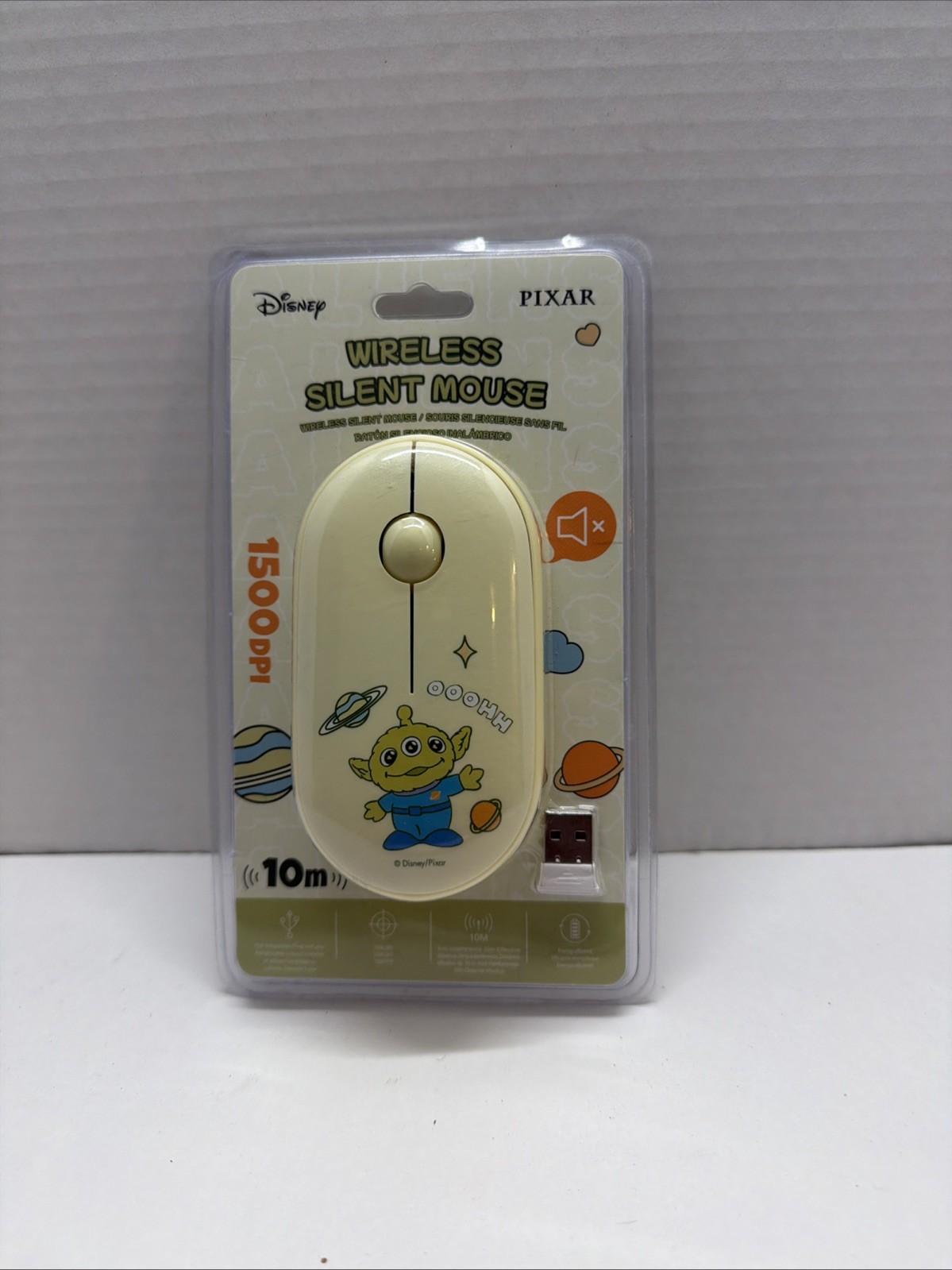 OFFICIAL Disney Pixar TOY STORY Aliens Miniso Wireless Silent USB Mouse 1500DPI
