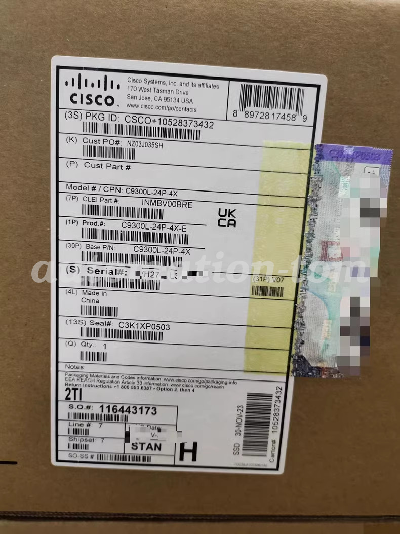 New Sealed C9300L-24P-4X-E Cisco Catalyst 9300L-24P-4X-E Switch