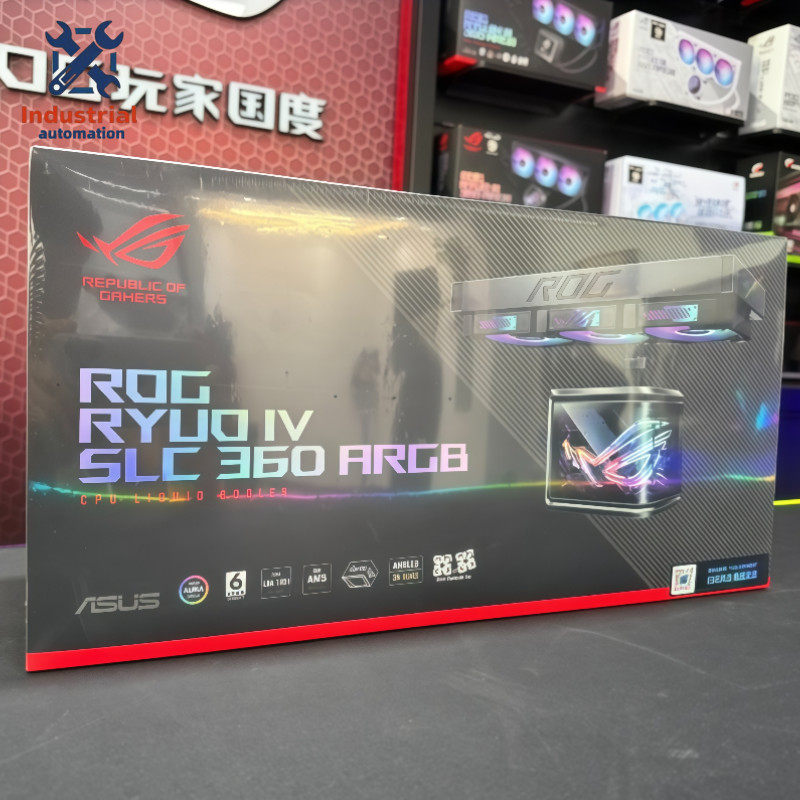 NEW ASUS ROG RYUO IV 360 ARGB AIO Liquid CPU Cooler 360mm Radiator,Original