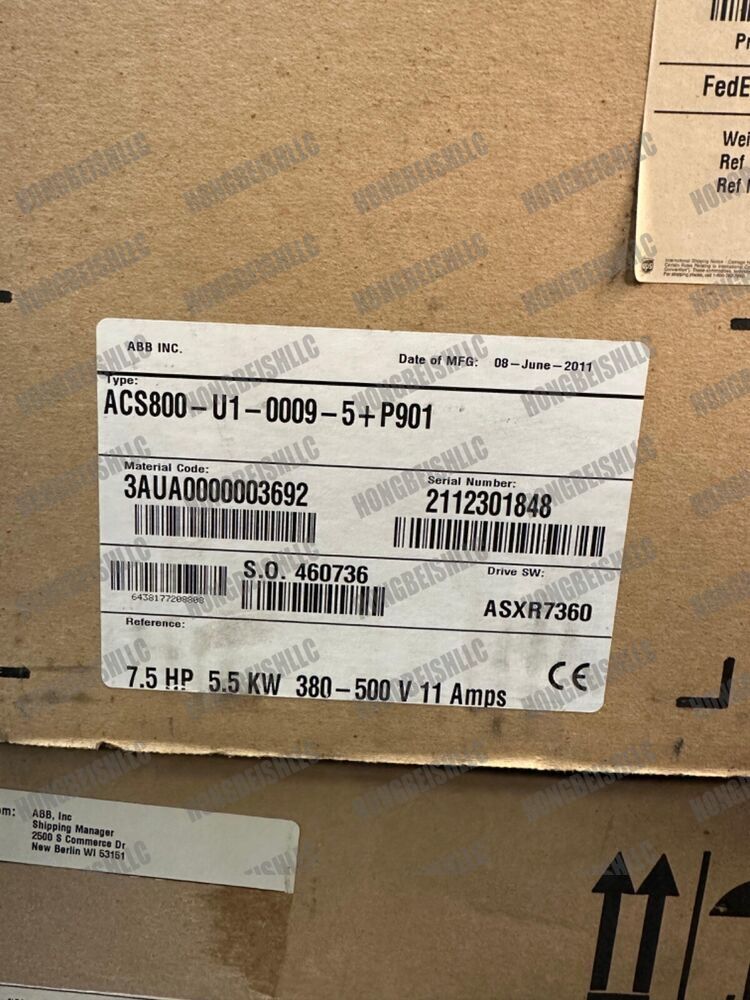 ABB ACS800-U1-0009-5+P901 Servo Drive New Spot Goods UPS Expedited Shipping