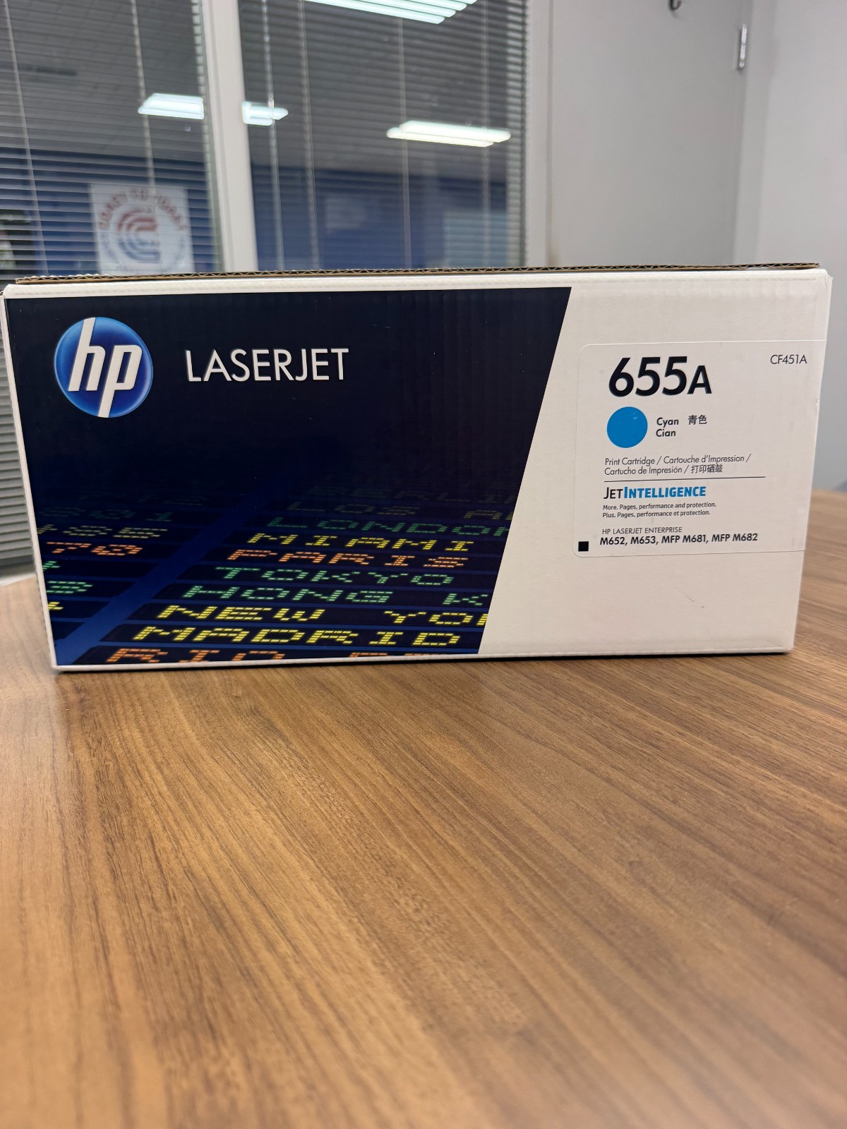 HP 655A (CF451A) Cyan LaserJet Toner Cartridge