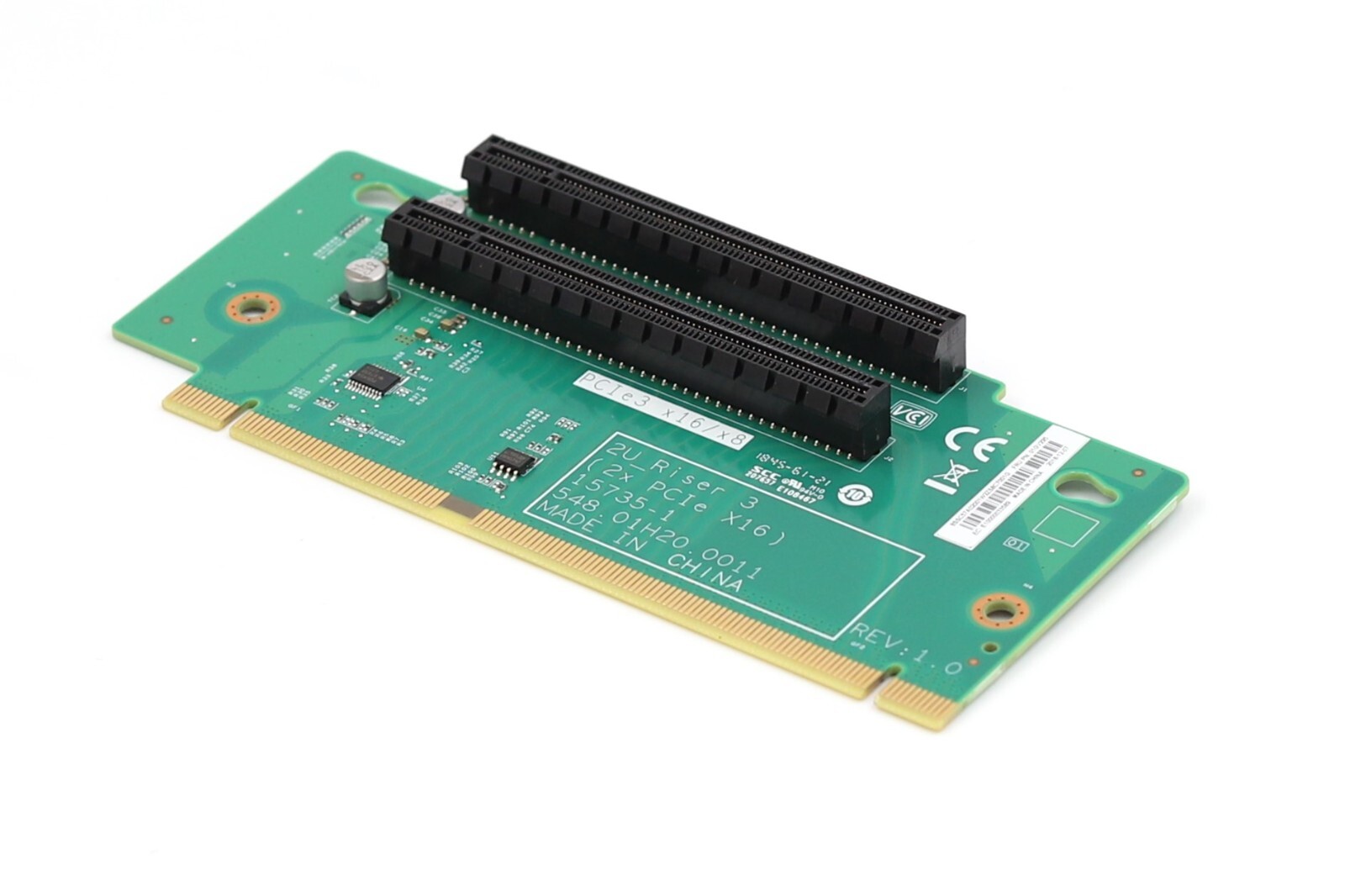 Lenovo ThinkSystem SR550/SR650 PCIe x16 Riser Card FRU P/N: 01GV295 Tested