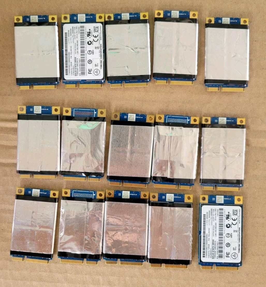 Lot Of 15 Toshiba 128GB MSATA SSD THNSNF128GMCS Solid State Drive