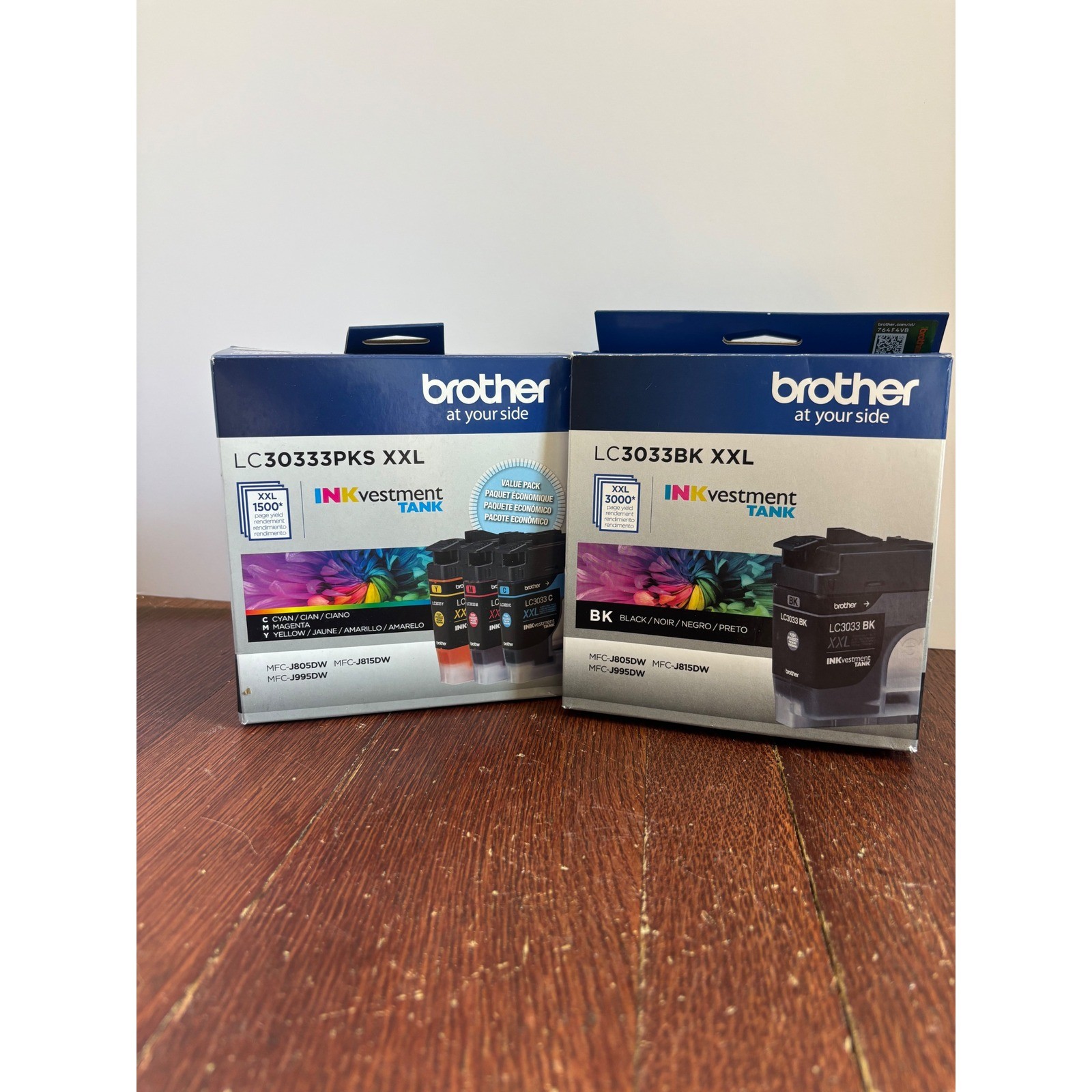 Brother LC3033BK LC30333PKS XXL Ink Cartridges Black Color 4-Pack Bundle
