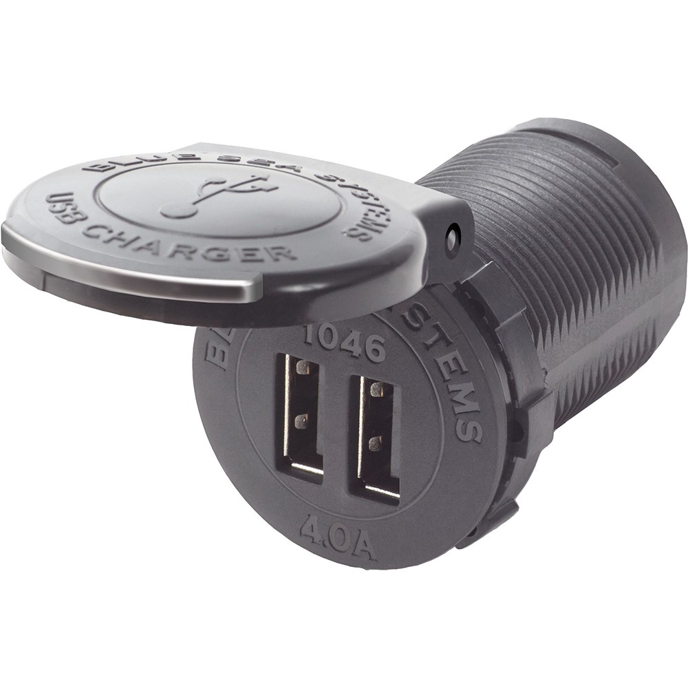 BLUE SEAS SYSTEMS INC. 1046-BSS Dual Usb Socket Mt 48Vdc