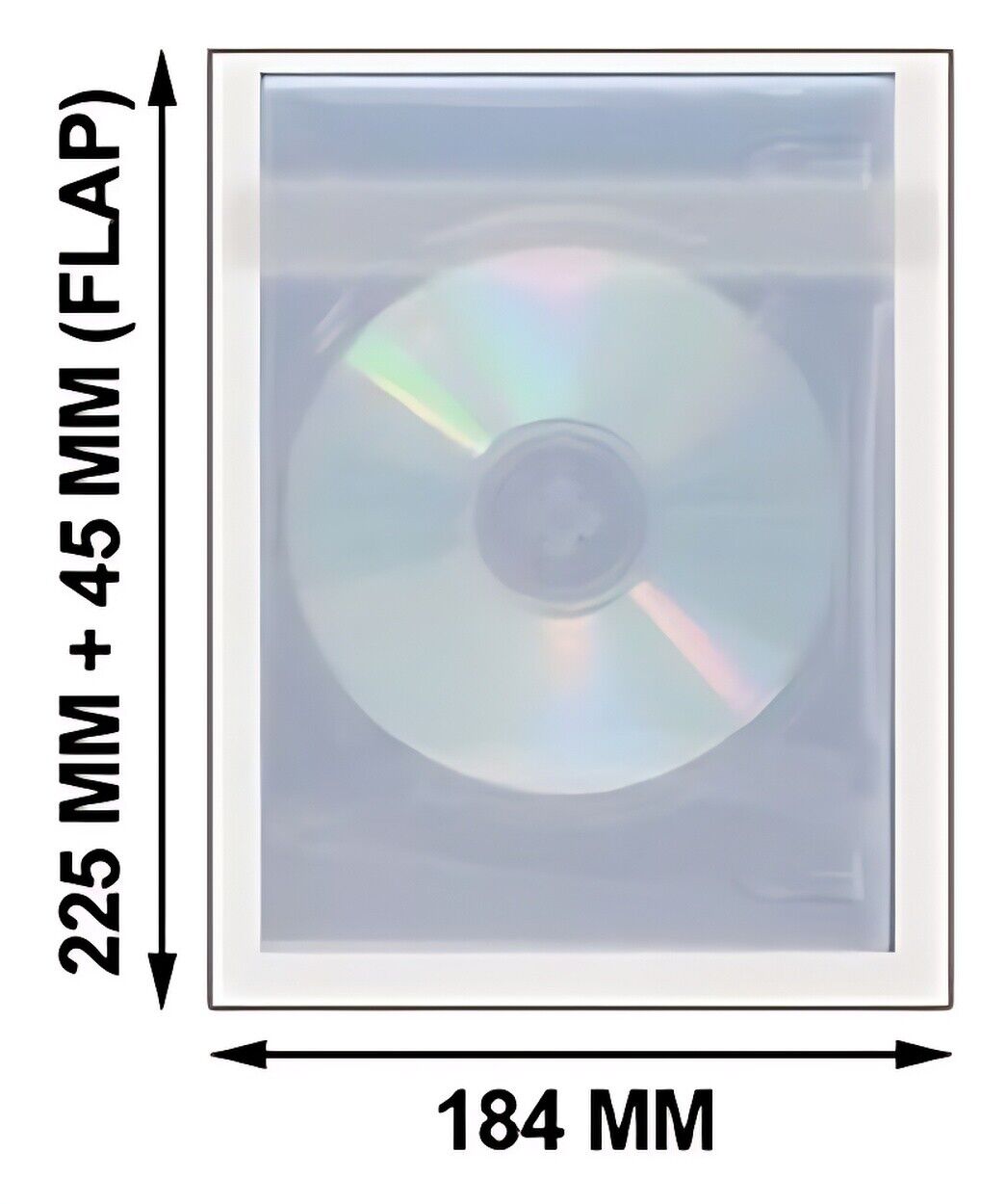 OPP Plastic Wrap Bag for 14 Disc DVD Case 45mm Lot