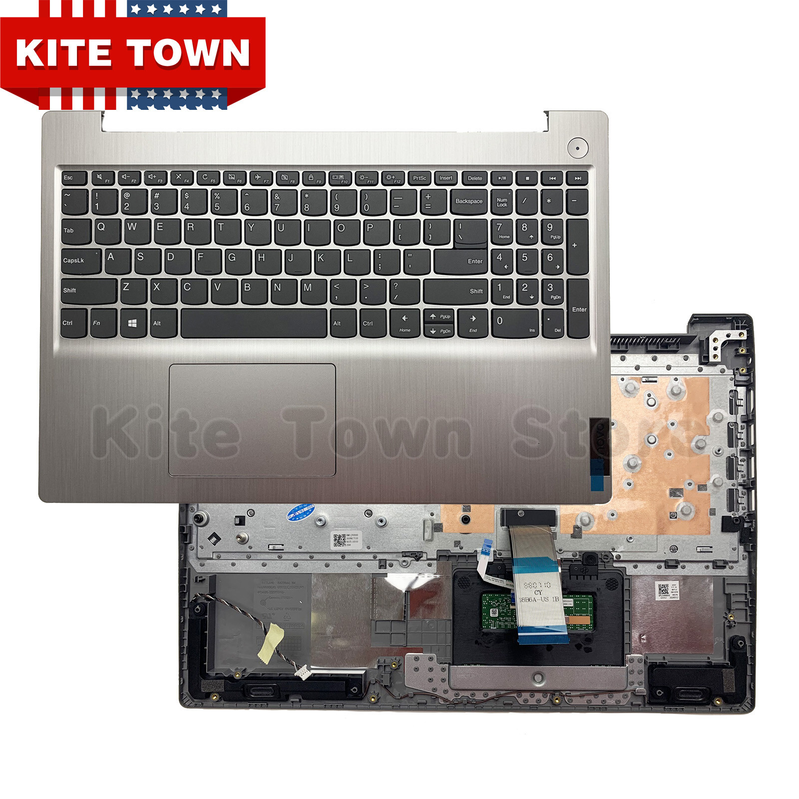 New Palmrest Keyboard W/Touchpad For Lenovo IdeaPad 3-15IIL05 3-15ITL05