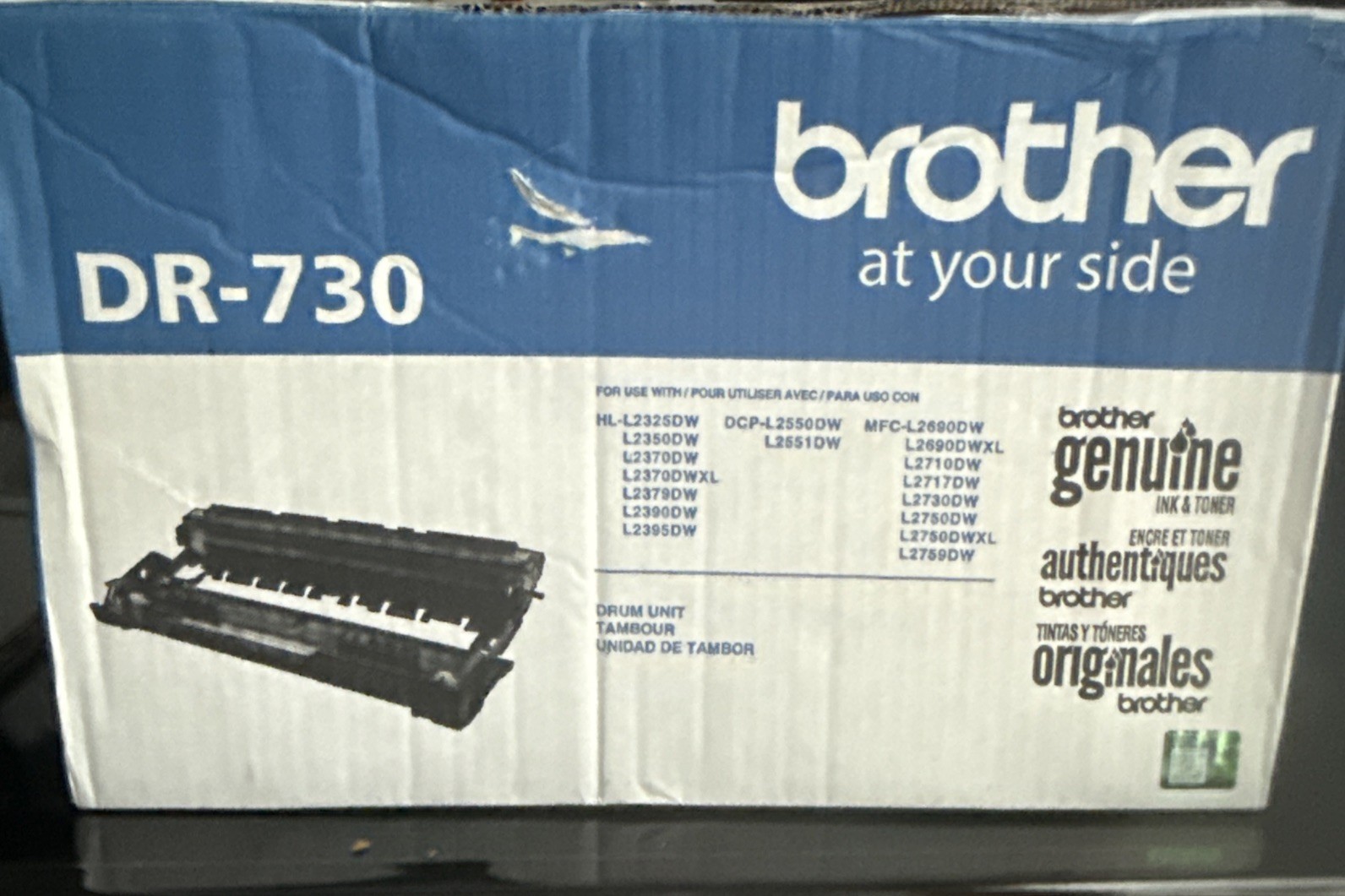 Brother DR730 Drum Unit Genuine OEM Standard Yield 12000 Pages SEE DESCRIPTION