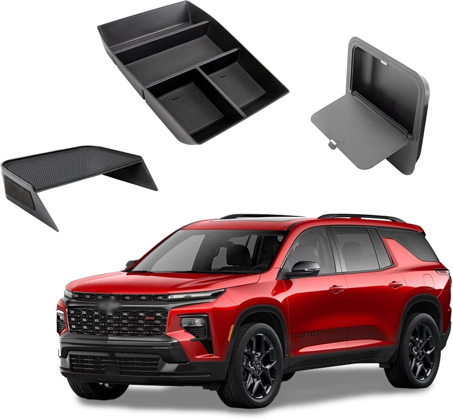 Sinminou Center Console Organizer Compatible with 2024-2026 Chevy Traverse Ac...