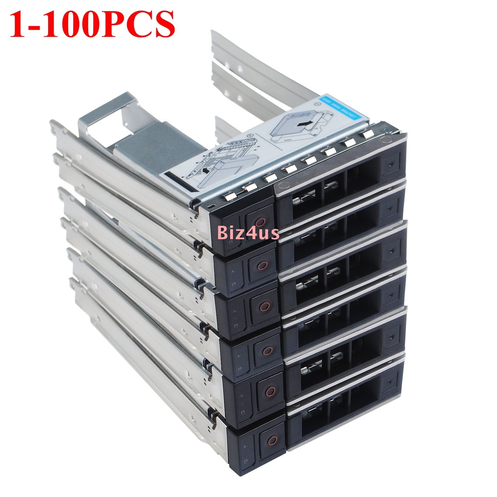 Lot X7K8W 9W8C4 3.5" TRAY Caddy +2.5" Adapter FOR DELL R440 R540 R640 R740 R940