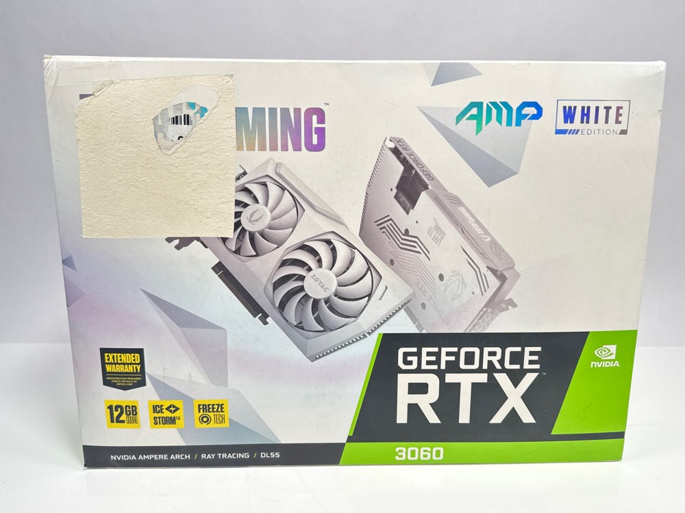 ZOTAC RTX 3060 AMP White Edition 12GB GDDR6 PCIe 4.0 GPU