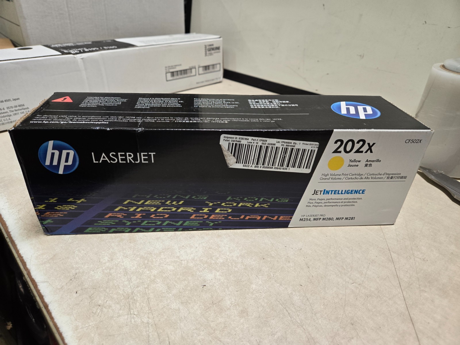 HP 202X Yellow High Yield Toner Cartridge CF502X Genuine FACTORY SEALED