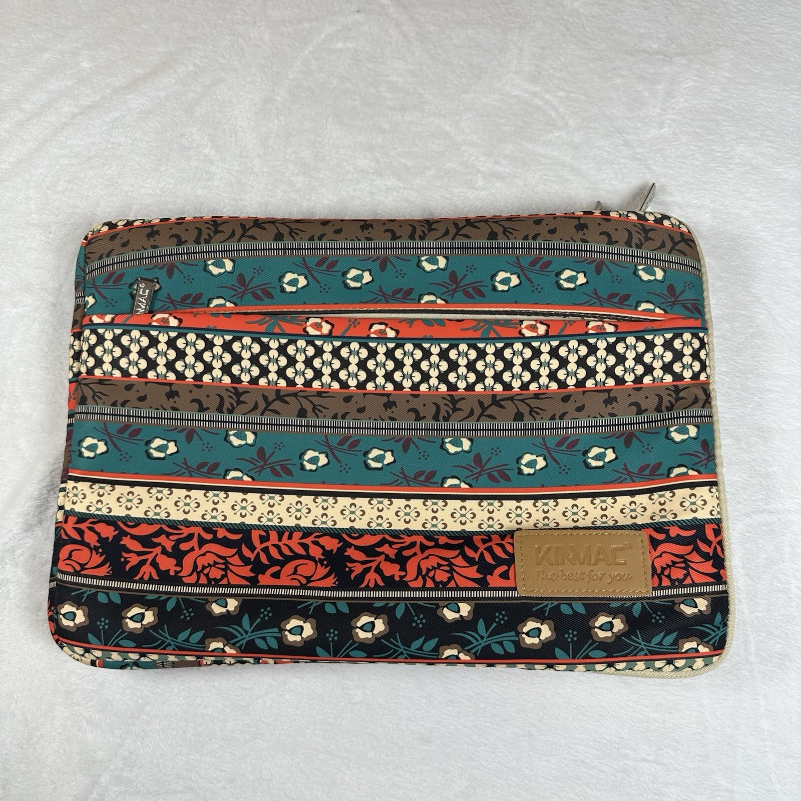 KINMAC Floral Laptop Sleeve 15.6 Inch Padded Laptop Case Multicolor Boho