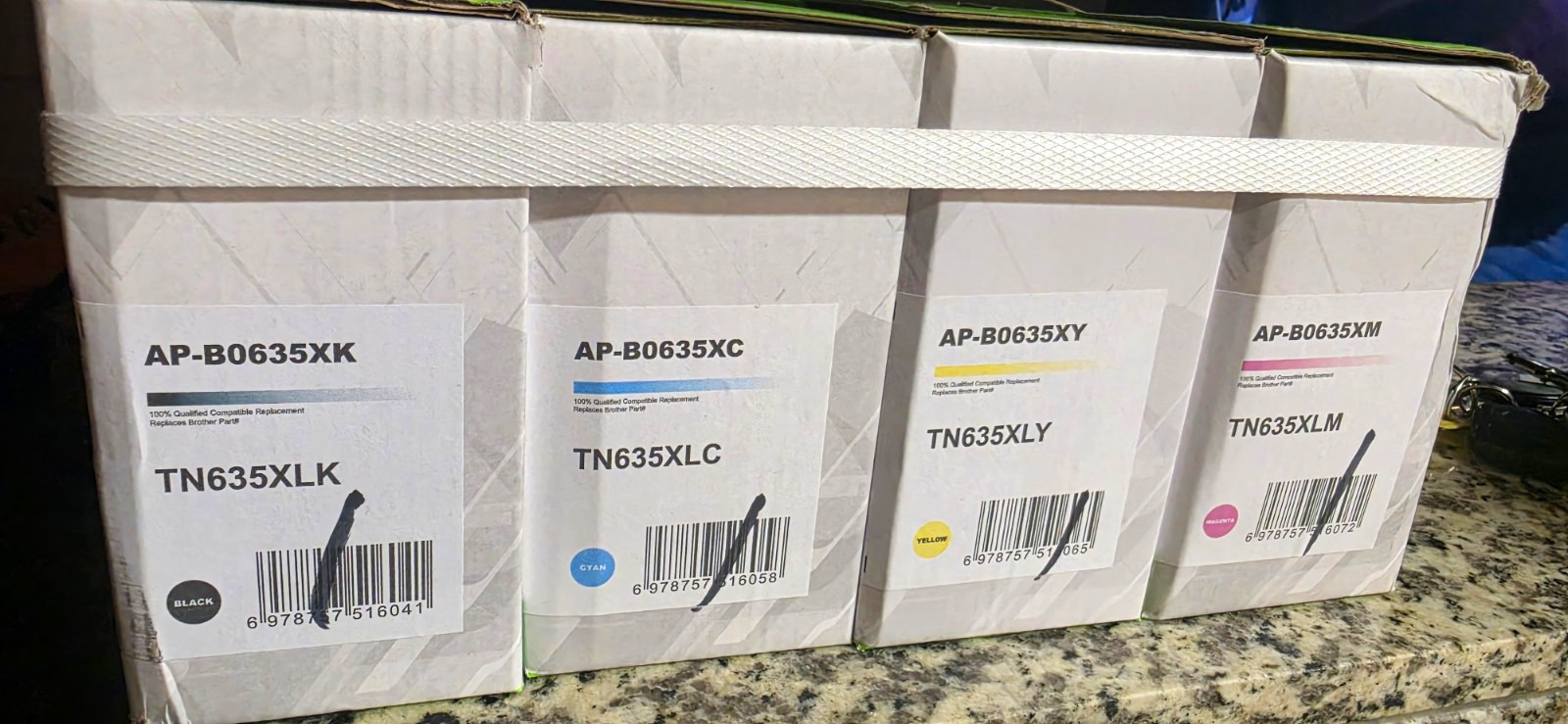 Premium Compatible TN635XL Toner Set CMYK for Brother AP-B0635XK (4 PACK)