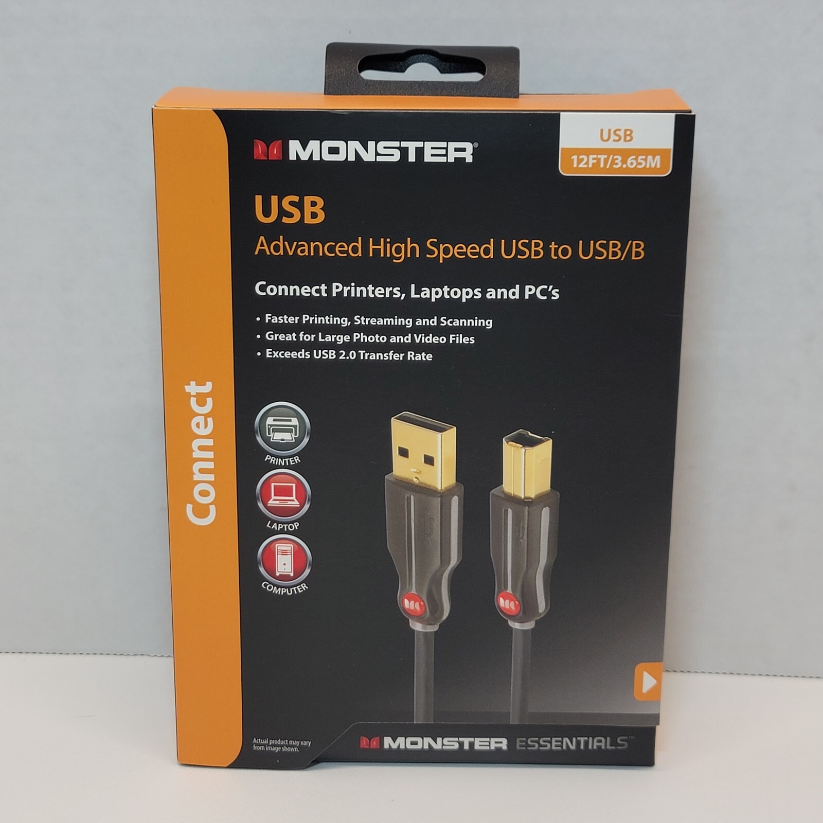 Monster Cable USB 3.0 Advanced High Speed Data Ethernet Cable 12 ft/3.65MMonster
