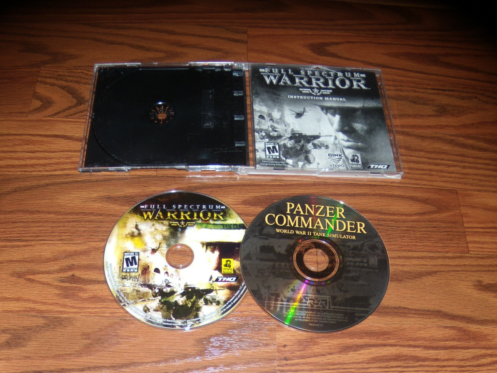 2 PC Games: Full Spectrum Warrior & Panzer Commander CD-ROM Game