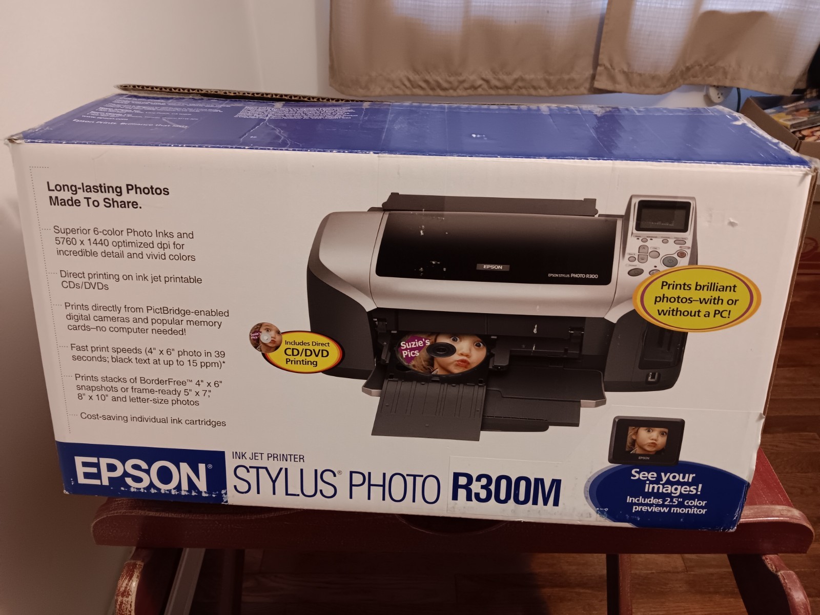 Epson Stylus Photo R300 Inkjet Printer Photo DVD /CD  TESTED & WORKING