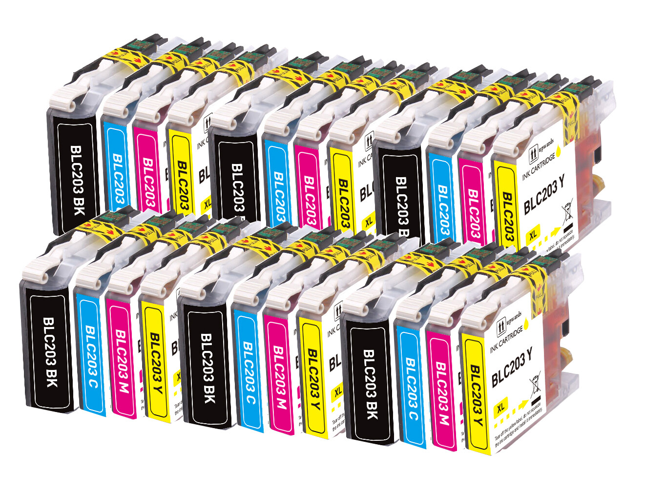 24 PK Premium Ink fits Brother LC203 Series MFC-J460DW MFC-J5720DW MFC-J4320DW 