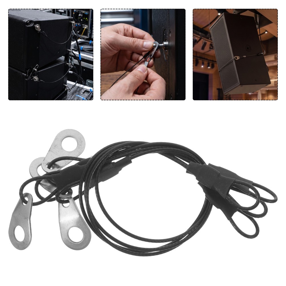 4PCS Wire Safety Tether for Audio Equipment Ball Lock Pin Retainer