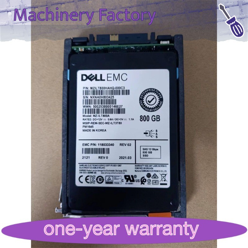 005052576 EMC 800GB SSD D3-2S12FXL-800 for Unity 300 350 400 450 500 600 650