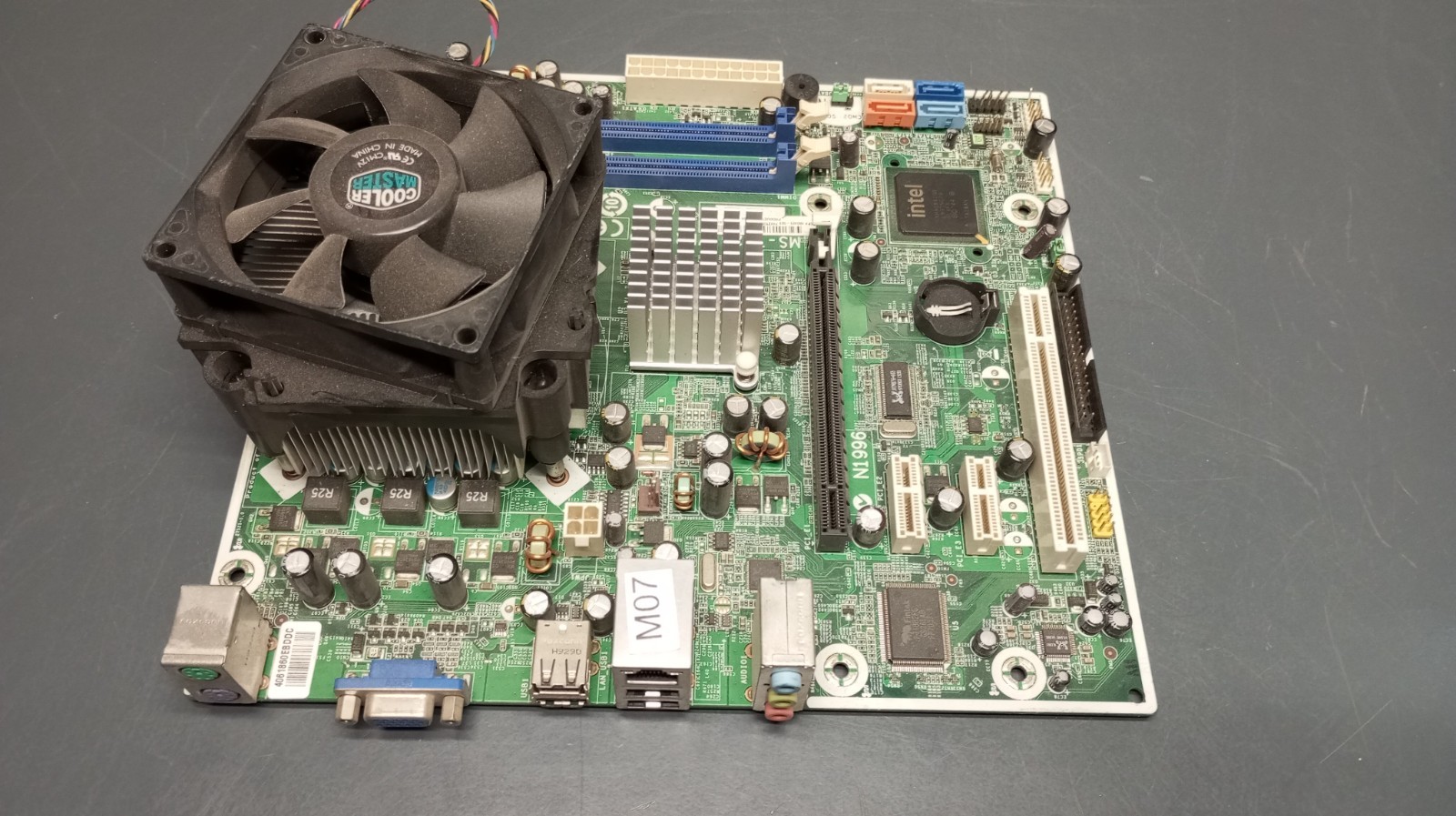 MSI MS-7525 (VER: 1.0) Motherboard with Installed CPU – No RAM – Untested