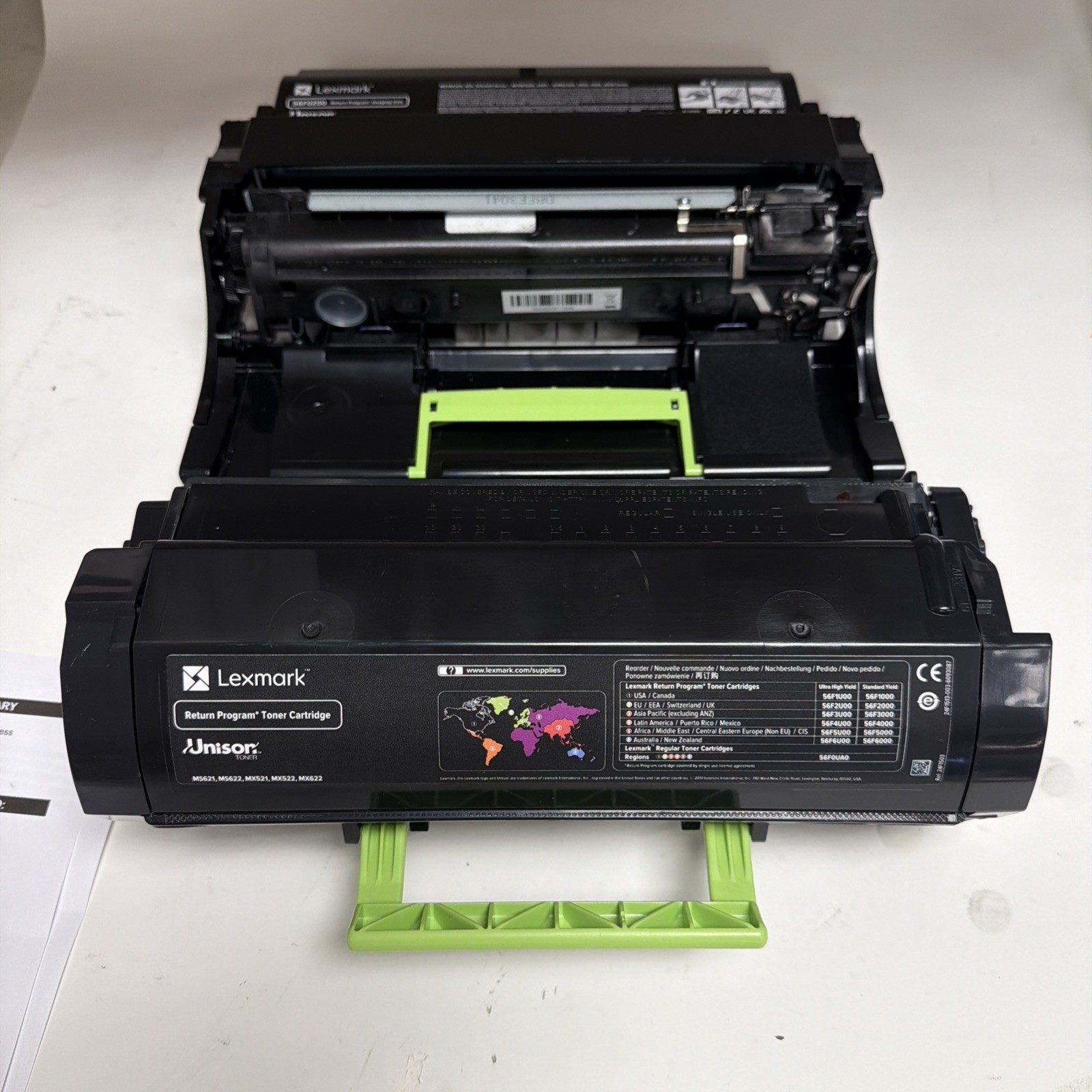 NEW SET OF Lexmark MX421/MX622/B2338dw B2546 Drum  56F0Z00 And Toner Original