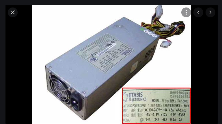 EFAP-S602 600W Etasis 2U Server Power Supply Pelco DSSRV Power SUPPLY