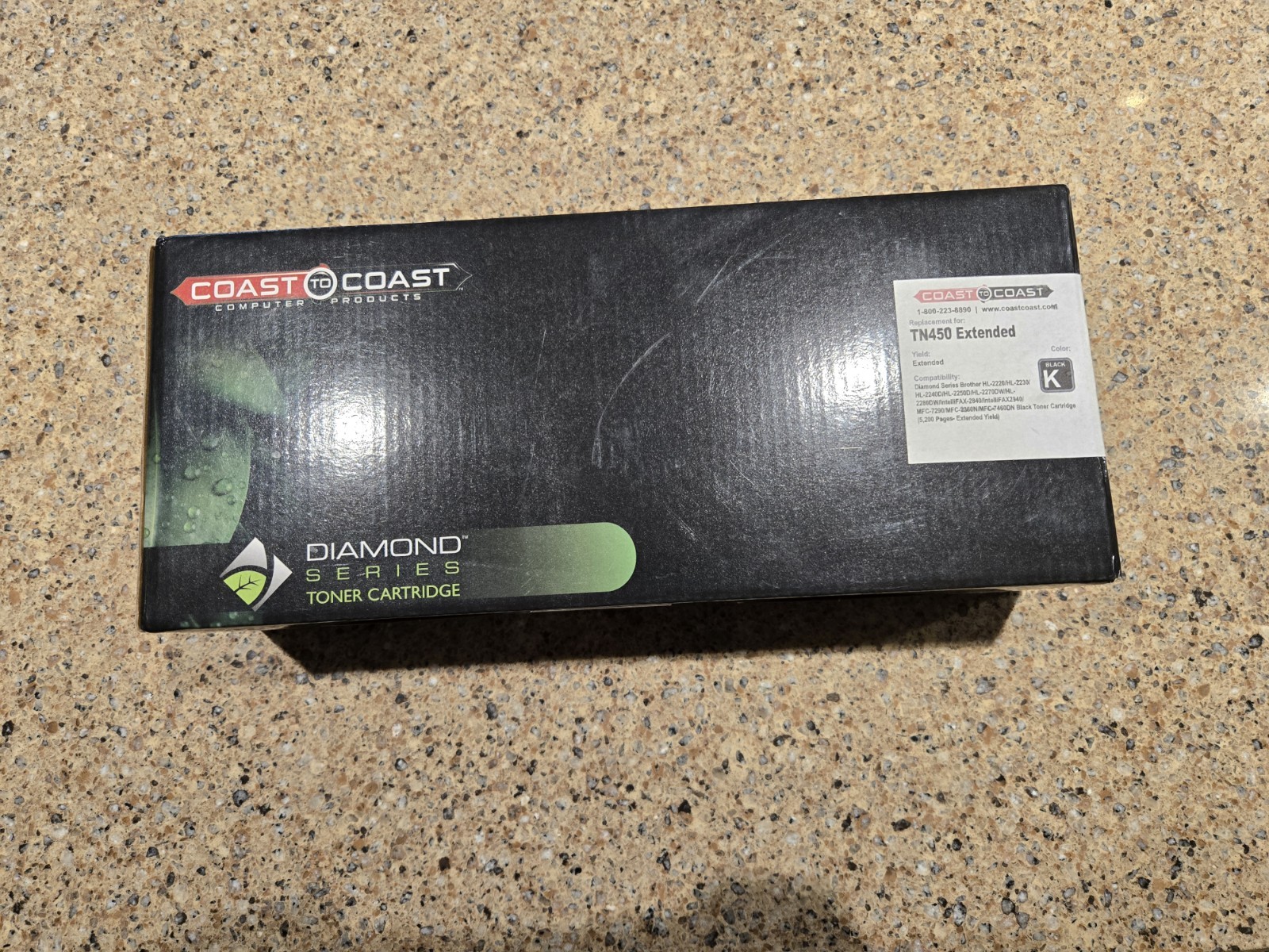 NEW  Coast to Coast Computer Diamond Series Toner Cartridge TN450 EXTENDED