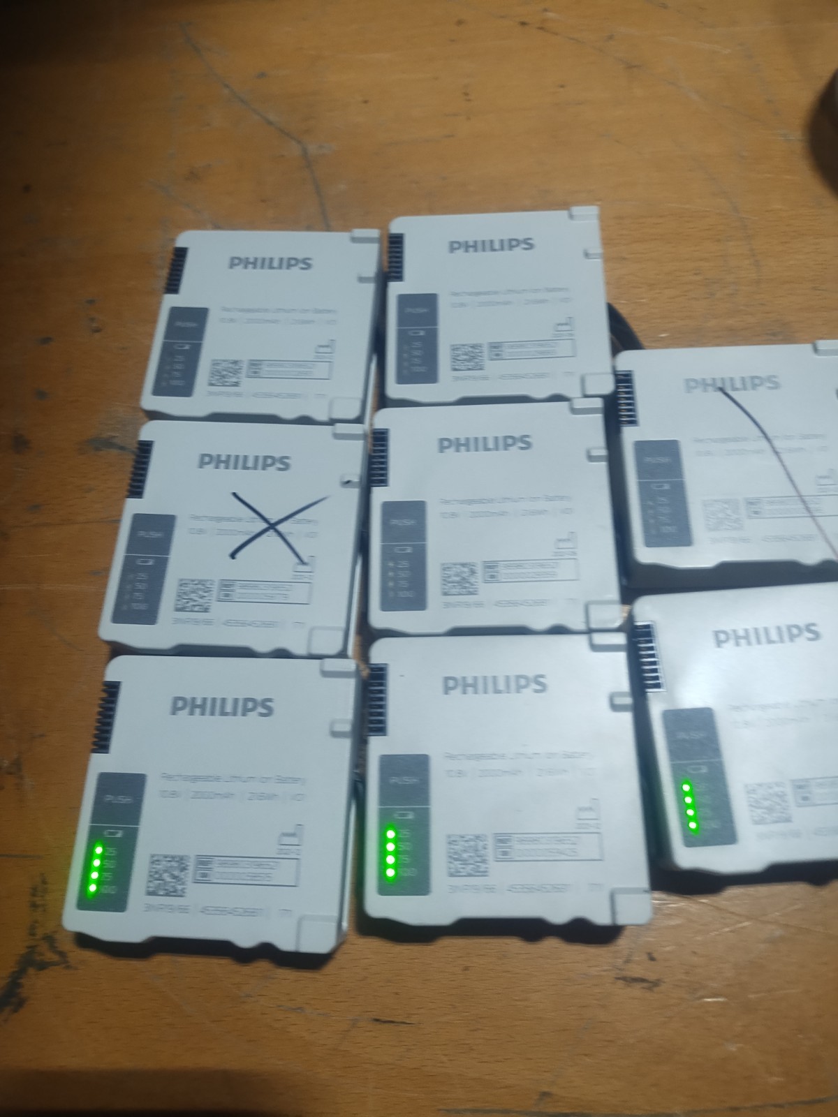 Philips X3 & MX100 OEM Batteries  989803196521. LOT OF 8