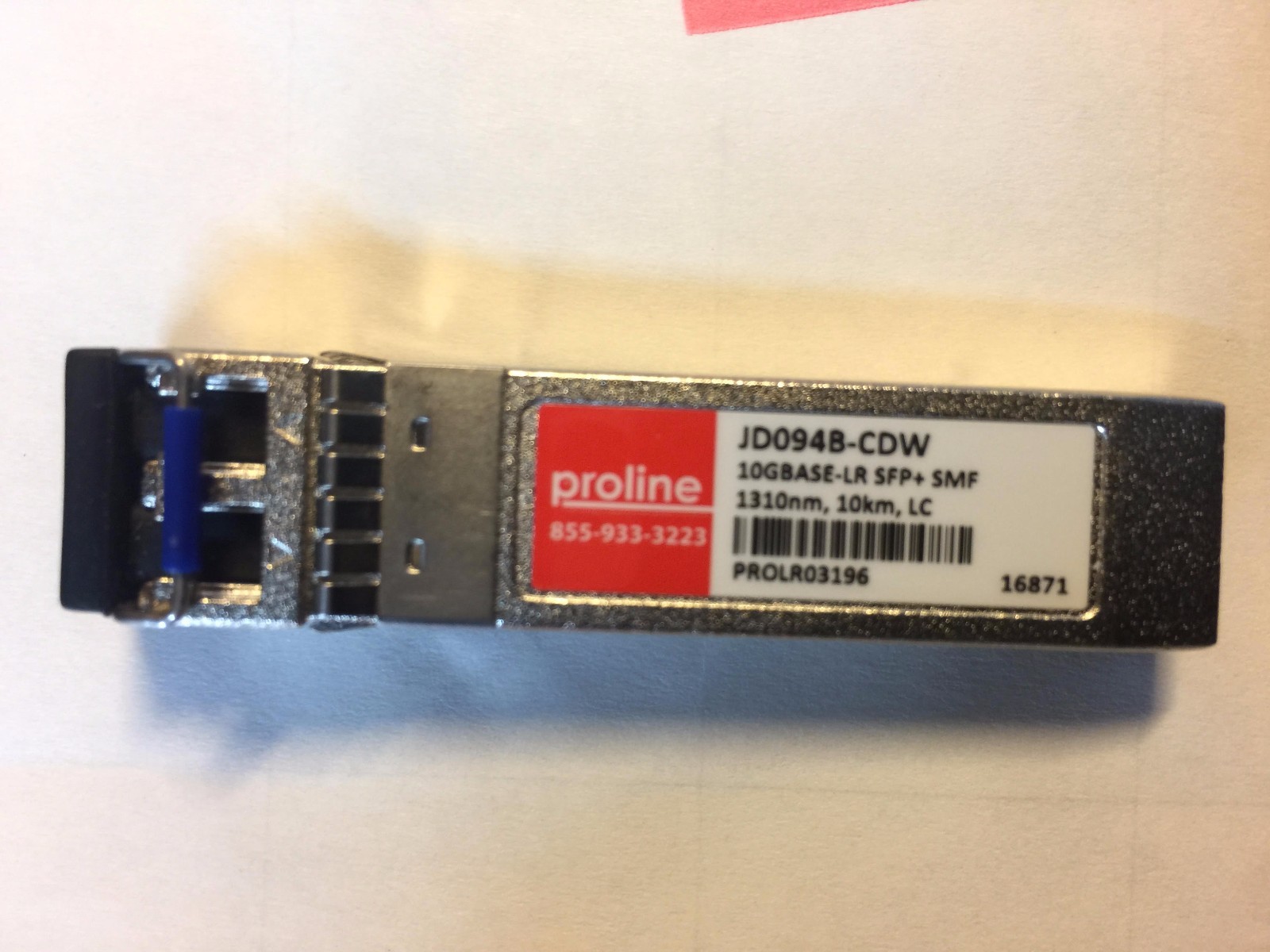 New Spare Proline HP Compatible JD094B-CDW JD094B 10G SFP+ LC LR SMF Transceiver