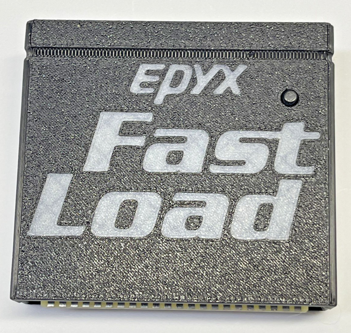 Commodore 64 Epyx Fast Load Clone Cart in Black 3D printed case  