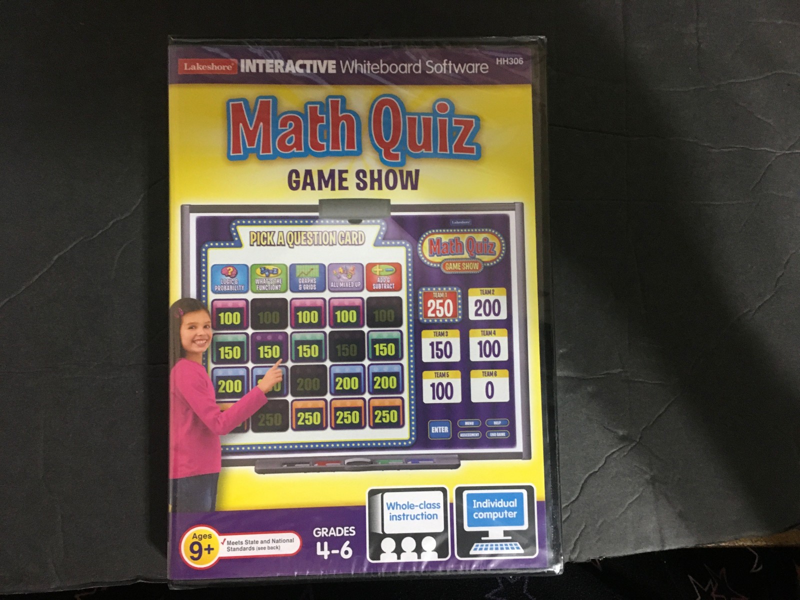 Lakeshore Interactive Math Quiz Game Show: Grades 4-6 Teaching CD-ROM Brand NEW