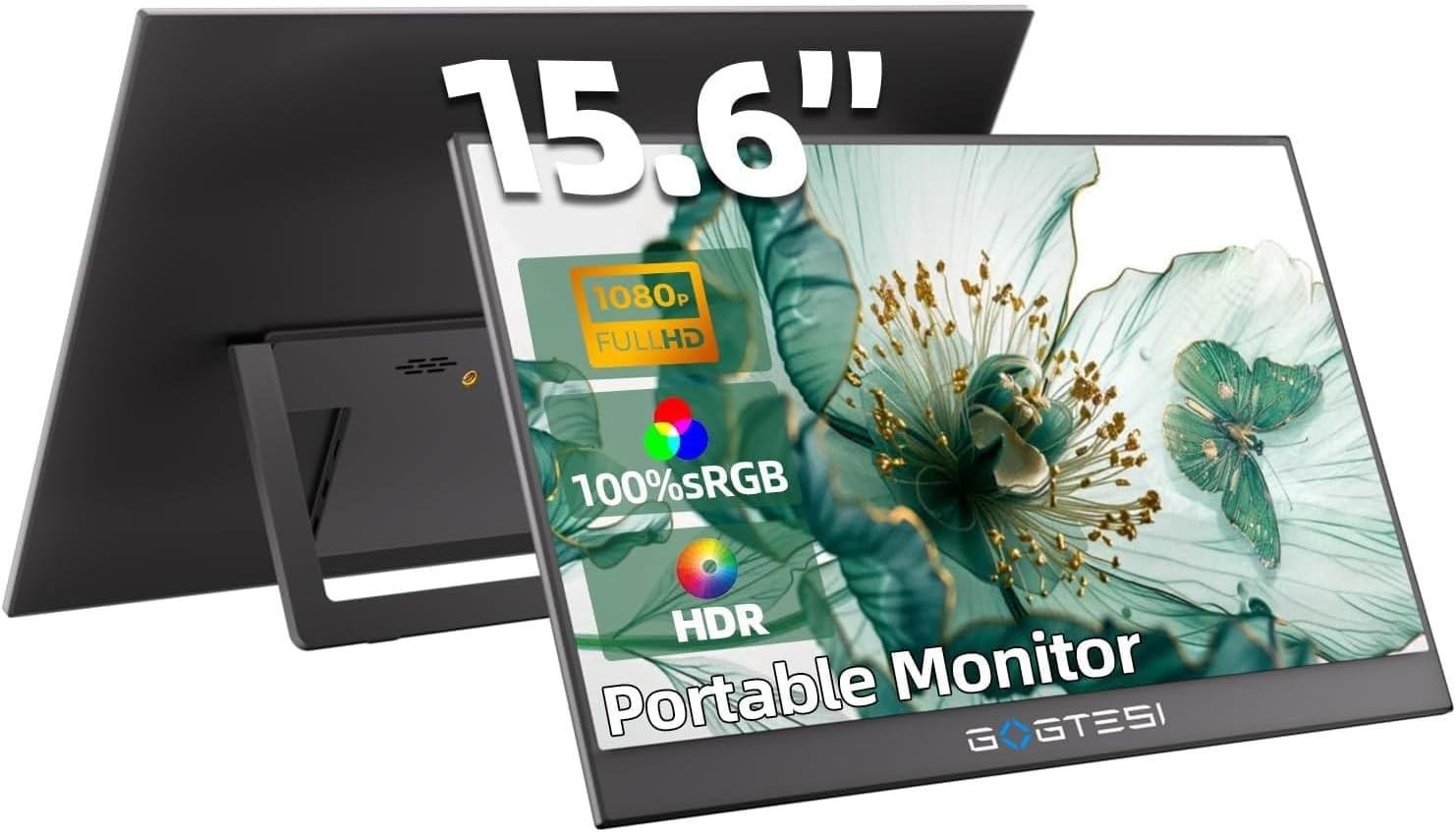 15.6 Inch 1080P FHD 60Hz Ultra Slim Display WiFi Connectivity 180°