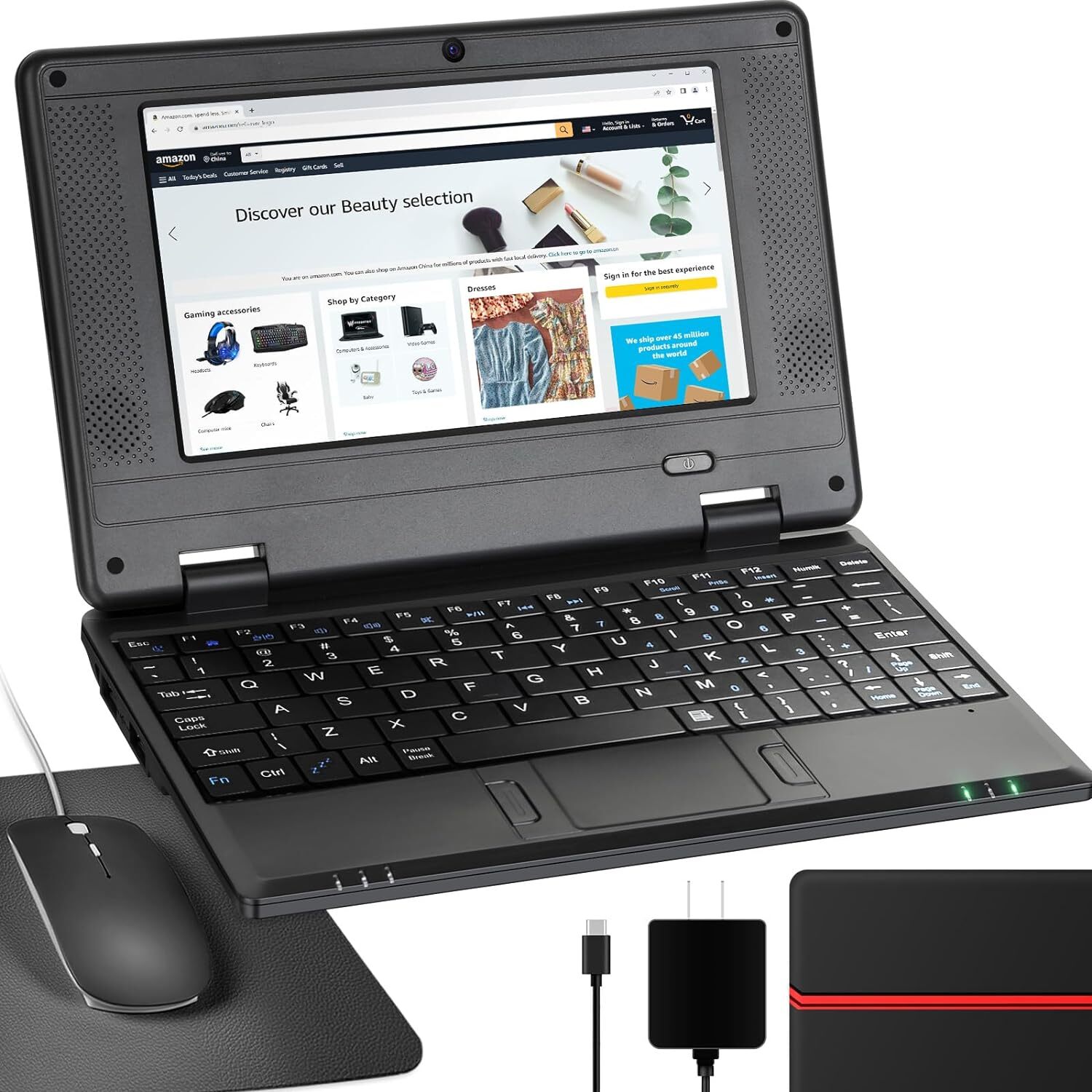 7'' Mini Laptop Computer Quad Core Android 12 2GB RAM 32GB ROM Netbook For Kid
