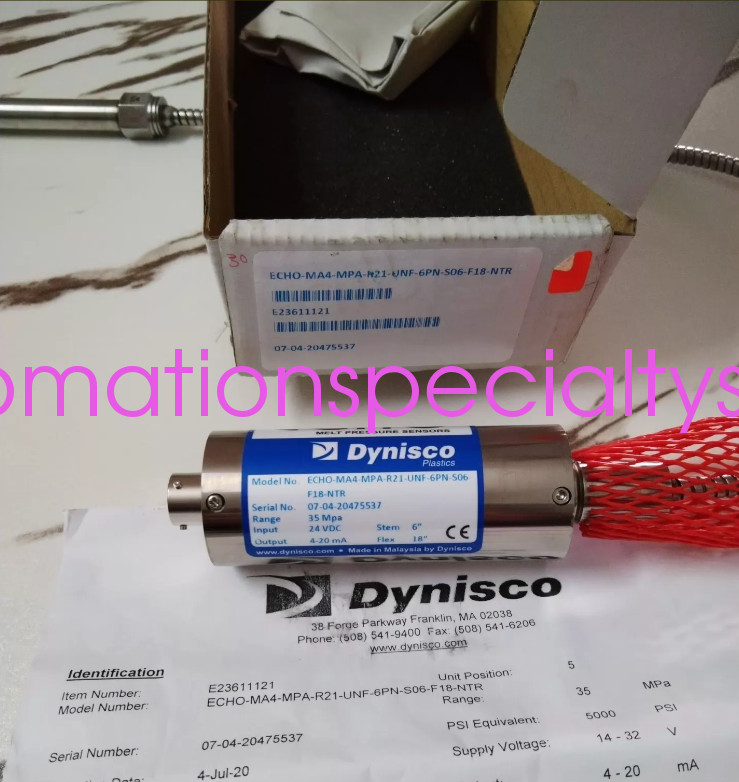 NEW Dynisco ECHO-MA4-MPA-R21-UNF-6PN-S06-F18-NTR Pressure sensor Via DHL/Fedex