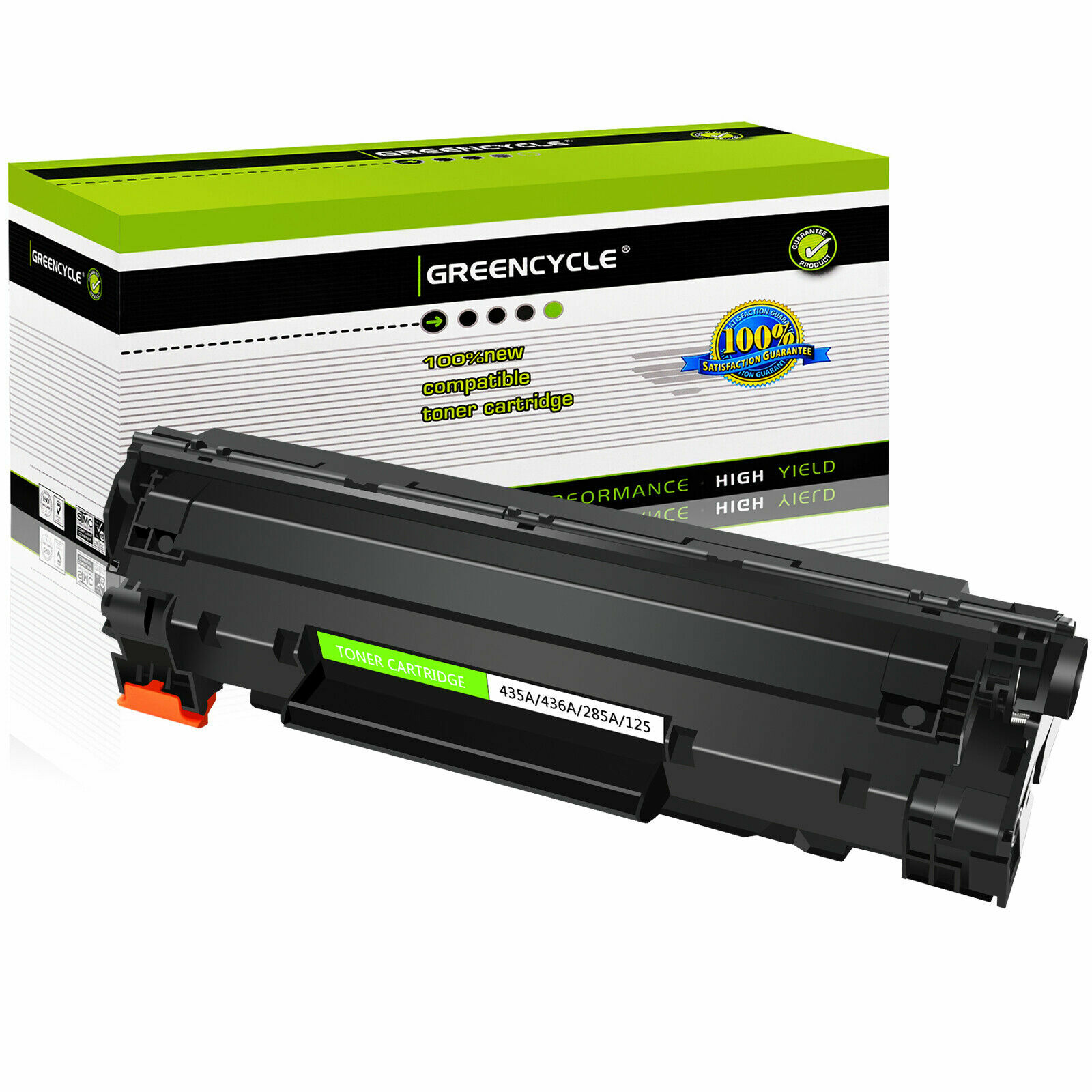 1-4PK CB435A 35a Toner Compatible with HP LaserJet P1005 P1006 P1007 P1009 P1002