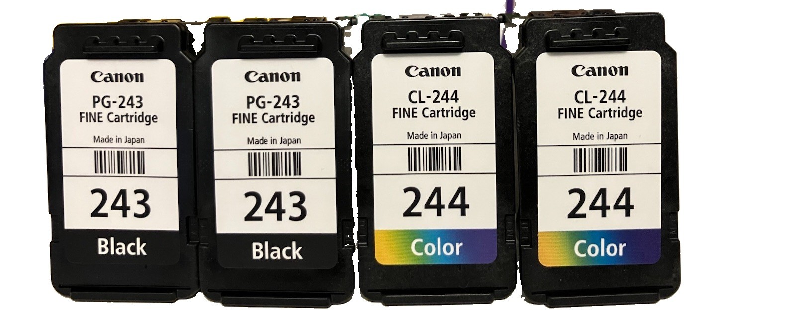 Empty Canon INK Cartridges~Lot Of 4~243/244~Genuine~Virgin~$15.88~Free Ship