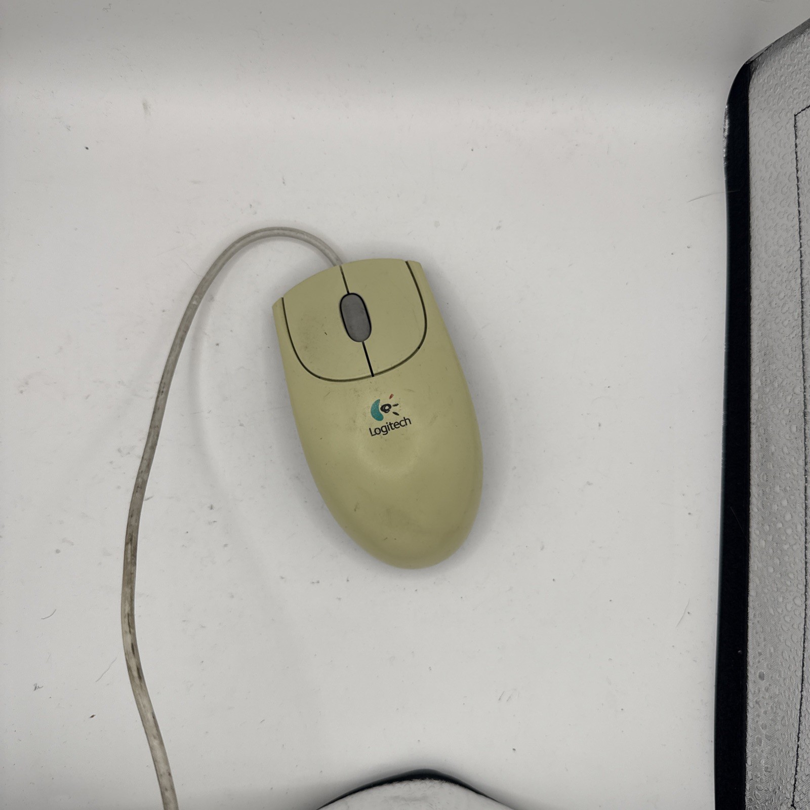 Vintage Logitech M-BJ58 Optical Scrollball Wired Computer Mouse Retro PC Classic