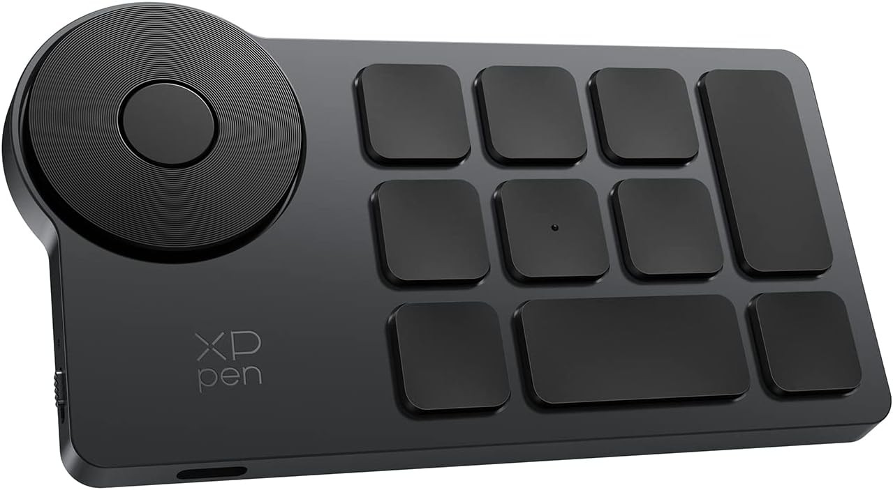 XPPen Mini Keydial ACK05 Wireless Shortcut Keyboard Bluetooth Black 