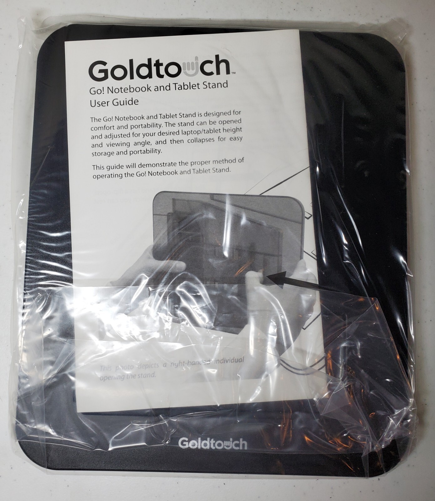 GoldTouch GTLS-0077U Go Travel Notebook Laptop & Tablet Stand - Black - New