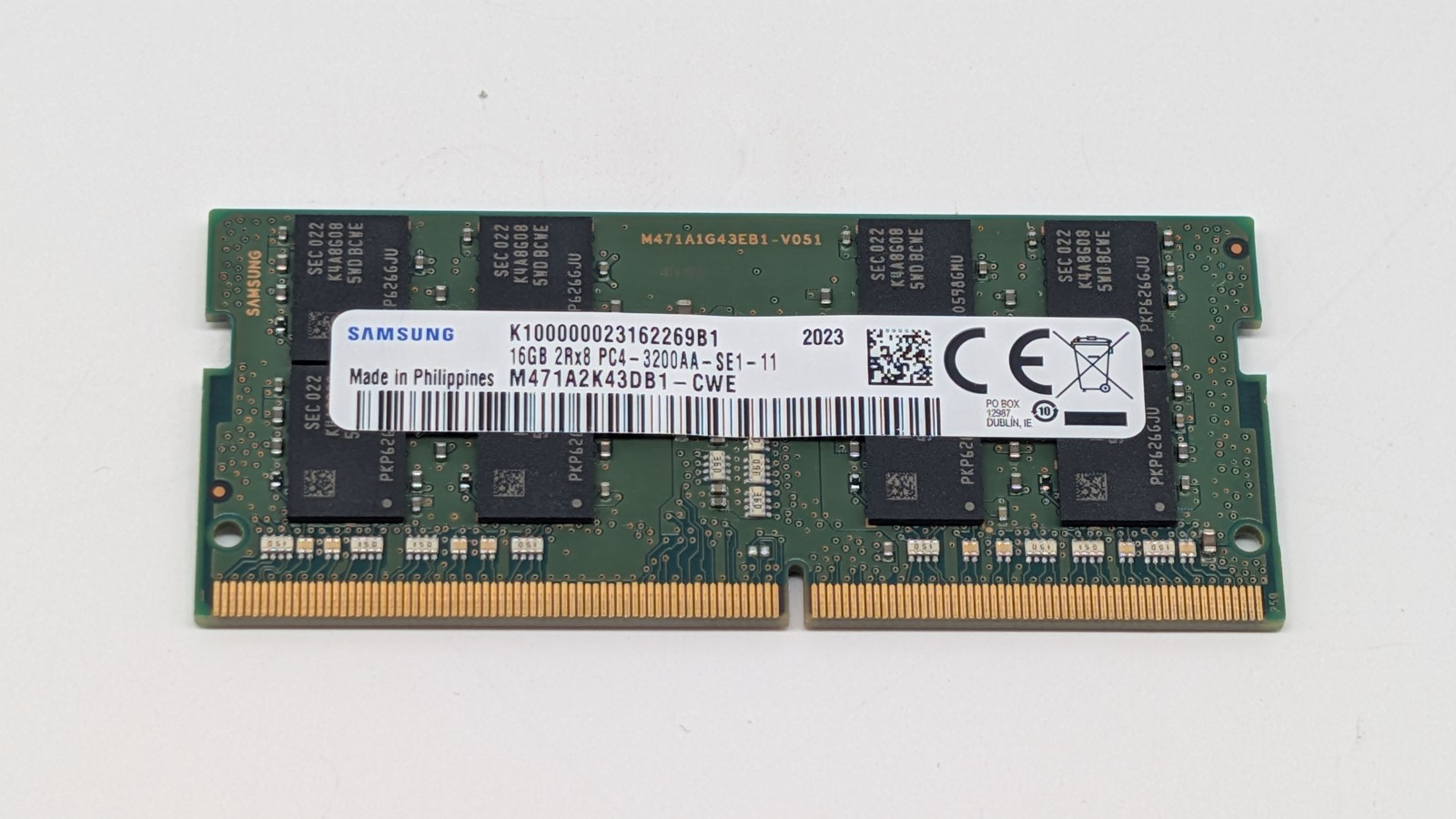 Samsung 16GB M471A2K43DB1-CWE DDR4-3200 2Rx8 SODIMM