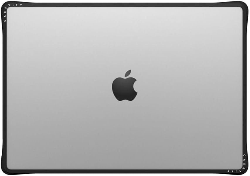 Luxury Clear Black MacBook Pro 16" Case - Cushion Impact Protection & Grip